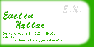 evelin mallar business card